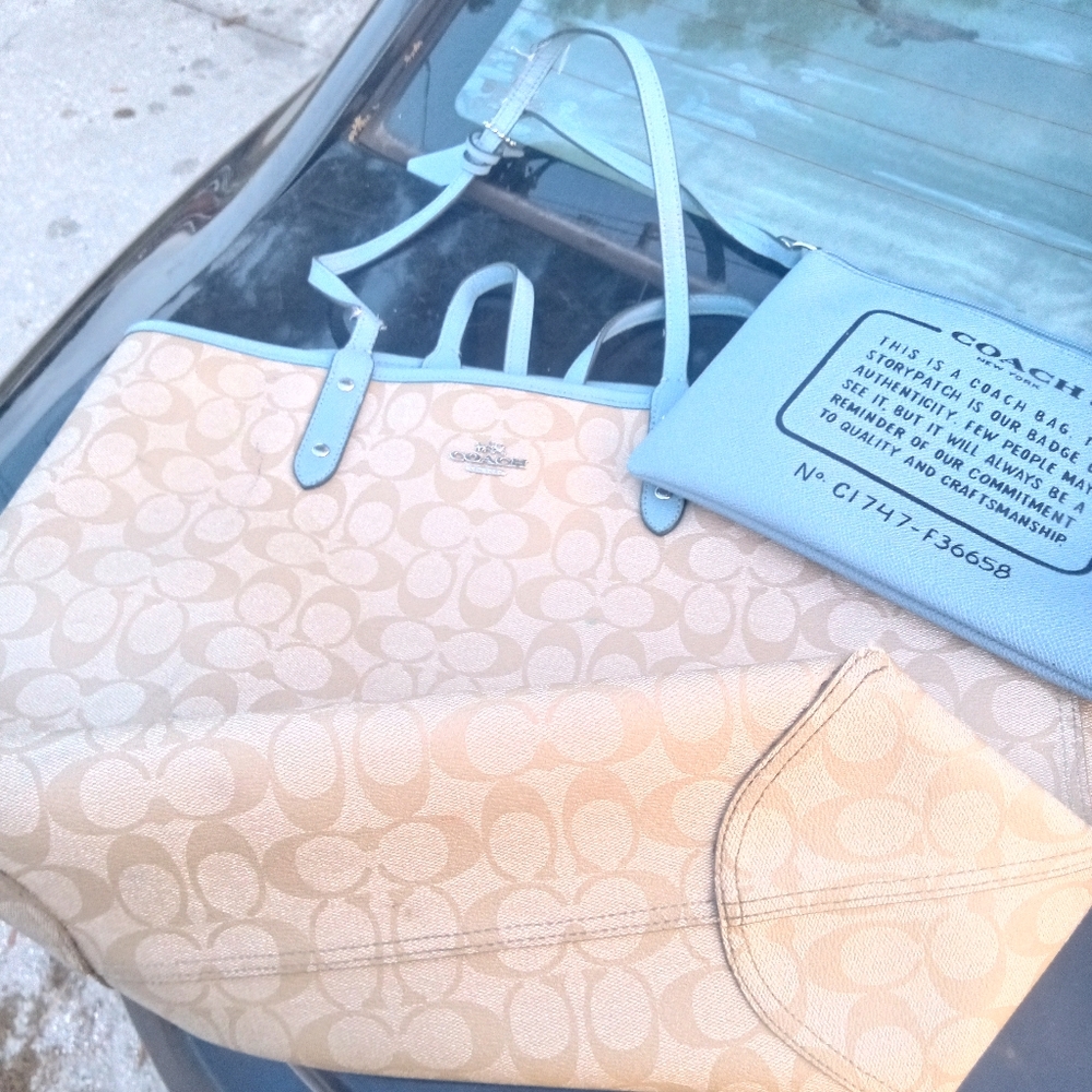 Authentic Coach tote bag